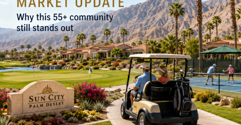 Sun City Palm Desert Market Update: Why This 55+ Community Still Stands Out